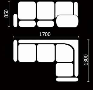 Угловой кухонный диван Нео КМ-01 (168х128 см.) в Черкесске - предосмотр 3