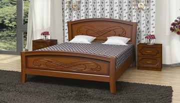 Кровать односпальная Карина-16 (Орех) 90х200 в Черкесске