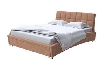 Двуспальная кровать Corso-1L 160x200, Микровелюр (Manhattan Брауни) в Черкесске