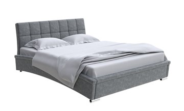 Двуспальная кровать Corso-1L 180х200, Велюр (Gratta 4 Серый космос) в Черкесске