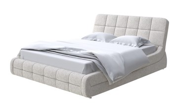 Двуспальная кровать Corso-6 140x200, Рогожка (Levis 12 Лён) в Черкесске