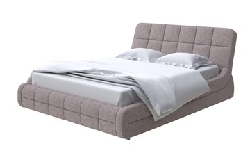 Кровать спальная Corso-6 140x200, Рогожка (Levis 25 Светло-коричневый) в Черкесске