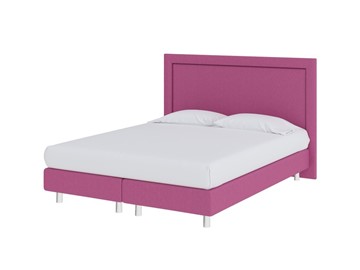 Спальная кровать London Boxspring Elite 160х200, Рогожка (Savana Berry (фиолетовый)) в Черкесске