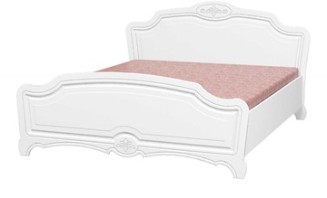 Спальная кровать Лотос (Лак-Белый Жемчуг) 160х200 в Черкесске
