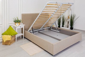 Спальная кровать Кристалл 1 1400х1900 с подъёмным механизмом в Черкесске - предосмотр 3