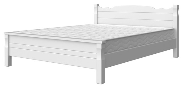 Спальная кровать Мюнхен-4 (Белый античный) 160х200 в Черкесске - изображение