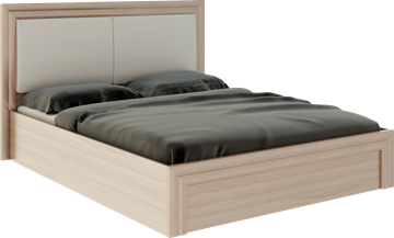 Кровать с механизмом двуспальная Глэдис М32 (Шимо светлый/Белый текстурный) в Черкесске