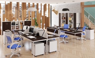 Комплект офисной мебели Imago S - два стола, две тумбы в Черкесске