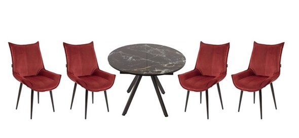 Набор мебели стол Олимп, 4 стула Осло в Черкесске - изображение