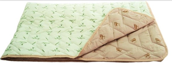 Одеяло «Зима-Лето», ткань: тик, материалы: бамбук/верблюжья шерсть в Черкесске - изображение