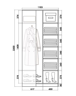 Угловой детский шкаф Хит-У-23-4-77-17, Абстракция №1, Белый в Черкесске - изображение 2