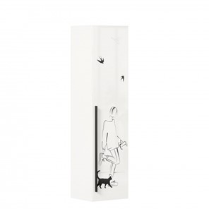Одностворчатый шкаф Джоли Тип 1 ЛД 535.010, Серый шелк в Черкесске