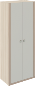 Шкаф распашной Глэдис М22 (Шимо светлый/Белый текстурный) в Черкесске