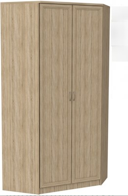 Шкаф распашной 403 несимметричный, цвет Дуб Сонома в Черкесске - изображение