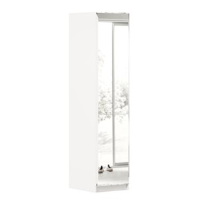 1-створчатый шкаф Айла с зеркалом ЛД 688.140.000, Белый, исполнение 1 в Черкесске