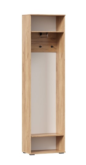 Шкаф одностворчатый Фиджи с декоративными накладками 659.300, Дуб Золотой/Антрацит в Черкесске - изображение 2