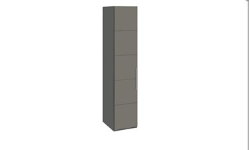 Шкаф одностворчатый Наоми, цвет Фон серый, Джут СМ-208.07.01 в Черкесске
