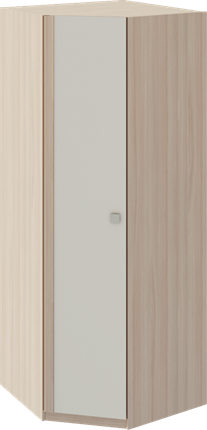 Шкаф угловой Глэдис М21 (Шимо светлый/Белый текстурный) в Черкесске - изображение