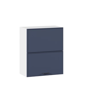Кухонный горизонтальный шкаф 600 комбинированный Индиго ЛД 298.970.000.125, Белый/Тёмно-синий в Черкесске