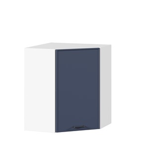 Шкаф кухонный угловой Индиго ЛД 298.610.000.116, Белый/Тёмно-синий в Черкесске