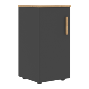 Низкий шкаф колонна с глухой дверью левой FORTA Графит-Дуб Гамильтон  FLC 40.1 (L) (399х404х801) в Черкесске