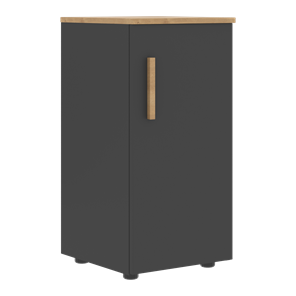 Низкий шкаф колонна с правой дверью FORTA Графит-Дуб Гамильтон  FLC 40.1 (R) (399х404х801) в Черкесске