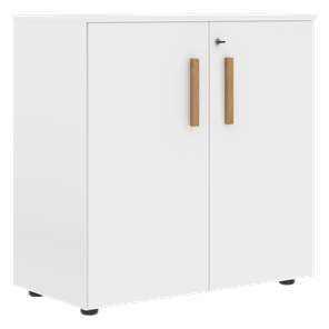 Низкий шкаф с малыми дверцами широкий FORTA Белый FLC 80.1(Z) (798х404х801) в Черкесске