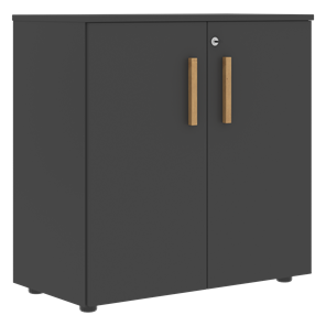 Низкий шкаф широкий с малыми дверцами FORTA Черный Графит FLC_80.1_Z__grafit.png FLC 80.1(Z) (798х404х801) в Черкесске