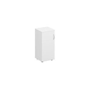 Шкаф для документов низкий узкий закрытый Комфорт КФ, белый премиум (40x38x84) К.508 ДШ в Черкесске