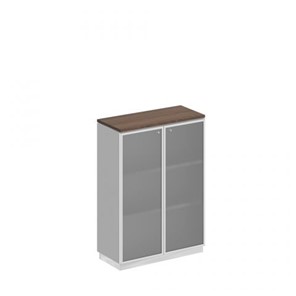 Шкаф для документов средний стекло в рамке Speech Cube (90x40x124.6) СИ 319 ДГ БП ХР в Черкесске