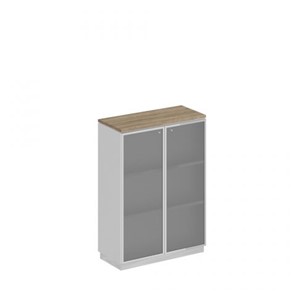 Шкаф для документов средний стекло в рамке Speech Cube (90x40x124.6) СИ 319 ДС БП ХР в Черкесске