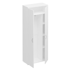 Шкаф для одежды с дополнением Комфорт, белый премиум (80х38х200) К 531 в Черкесске