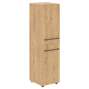 Шкаф узкий средний с глухими дверьми LOFTIS Дуб Бофорд LMC LMC 40.4 (400х430х1517) в Черкесске
