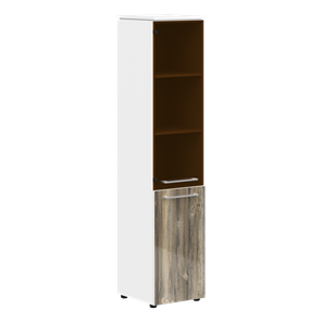 Шкаф высокий MORRIS  Дуб Базель/ Белый MHC  42.2 (429х423х1956) в Черкесске