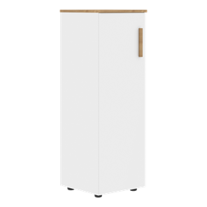Средний шкаф колонна с левой дверью FORTA Белый-Дуб Гамильтон  FMC 40.1 (L) (399х404х801) в Черкесске