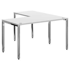 Письменный угловой  стол для персонала левый XTEN GLOSS  Белый  XGCT 1415.1 (L) (1400х1500х750) в Черкесске