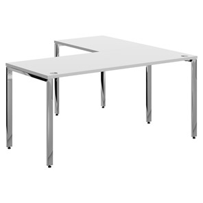Письменный угловой  стол для персонала левый XTEN GLOSS  Белый XGCT 1615.1 (L) (1600х1500х750) в Черкесске