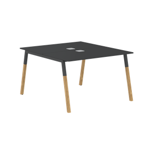 Переговорный стол FORTA Черный Графит-Черный Графит-Бук  FWST 1113 (1180x1346x733) в Черкесске