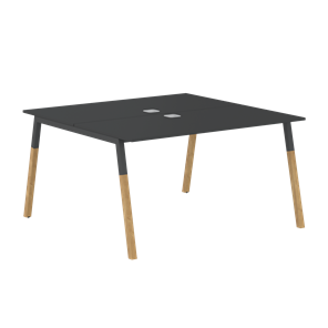 Переговорный стол FORTA Черный Графит-Черный Графит-Бук  FWST 1313 (1380x1346x733) в Черкесске