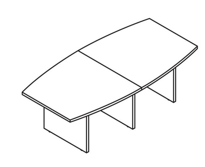 Переговорный стол MORRIS TREND Антрацит/Кария Пальмираа MCT 2412.1 (2400x1200x750) в Черкесске - изображение 1