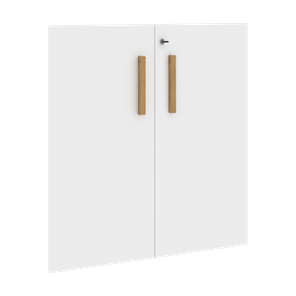 Низкие двери для шкафов с замком FORTA Белый FLD 40-2(Z) (794х18х766) в Черкесске