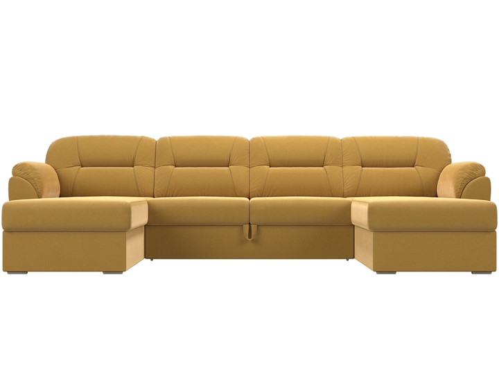 П-образный диван Бостон, Желтый (микровельвет) в Черкесске - изображение 3
