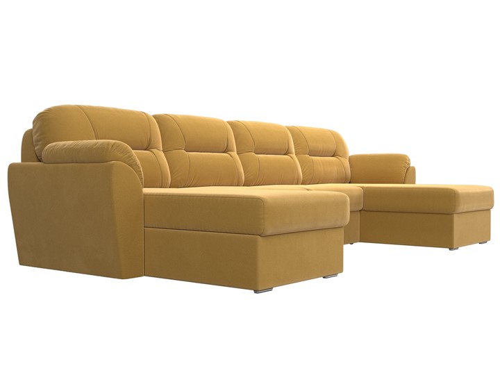 П-образный диван Бостон, Желтый (микровельвет) в Черкесске - изображение 4