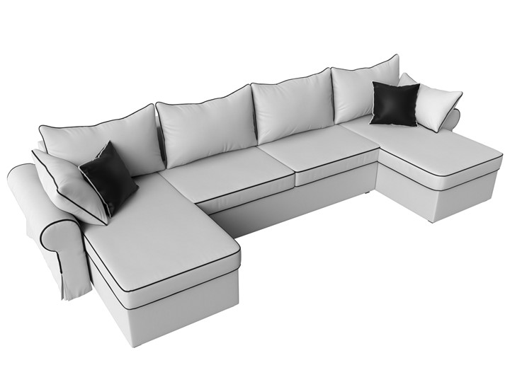 П-образный диван Элис, Белый (экокожа) в Черкесске - изображение 6