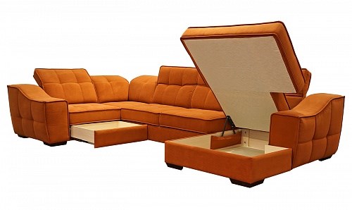 Угловой диван N-11-M (П1+ПС+УС+Д2+Д5+П1) в Черкесске - изображение 1