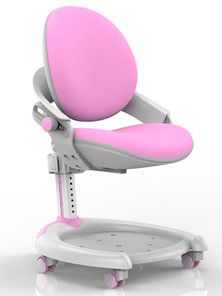 Кресло детское Mealux ZMAX-15 Plus, Y-710 PN, белый металл, обивка розовая однотонная в Черкесске