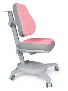 Кресло Mealux Onyx (Y-110) G + DPG  - серое + чехол розовый с серыми вставками в Черкесске