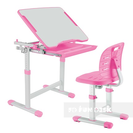 Парта растущая + стул Piccolino III Pink в Черкесске - изображение