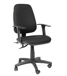 Офисное кресло CHAIRMAN 661 Ткань стандарт 15-21 черная в Черкесске - предосмотр