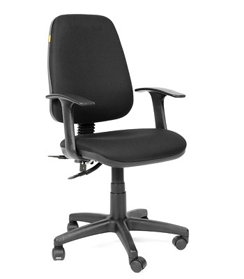 Офисное кресло CHAIRMAN 661 Ткань стандарт 15-21 черная в Черкесске - изображение